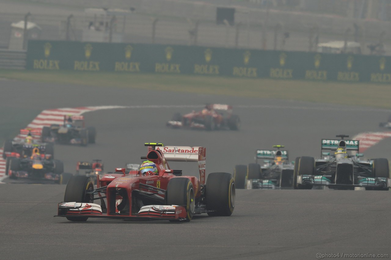 GP INDIA, 27.10.2013- Gara: Felipe Massa (BRA) Ferrari F138 