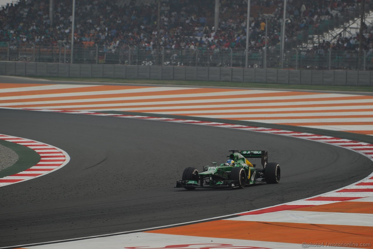 GP INDIA, 27.10.2013- Gara: Charles Pic (FRA) Caterham F1 Team CT03 