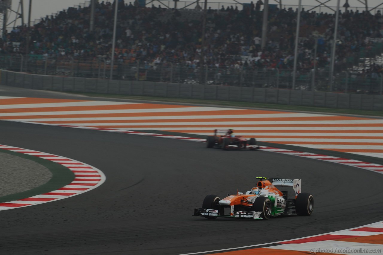GP INDIA, 27.10.2013- Gara: Adrian Sutil (GER), Sahara Force India F1 Team VJM06 