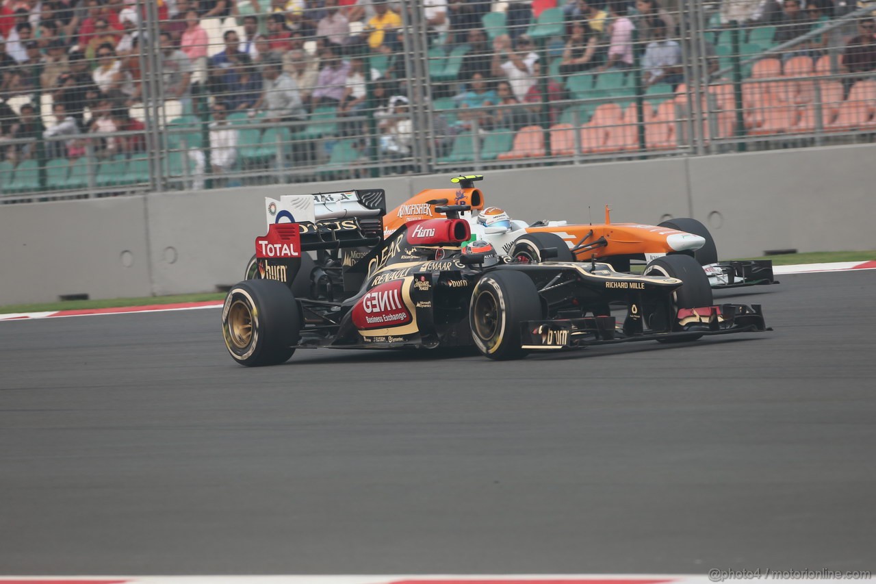 GP INDIA, 27.10.2013- Gara: Kimi Raikkonen (FIN) Lotus F1 Team E21 