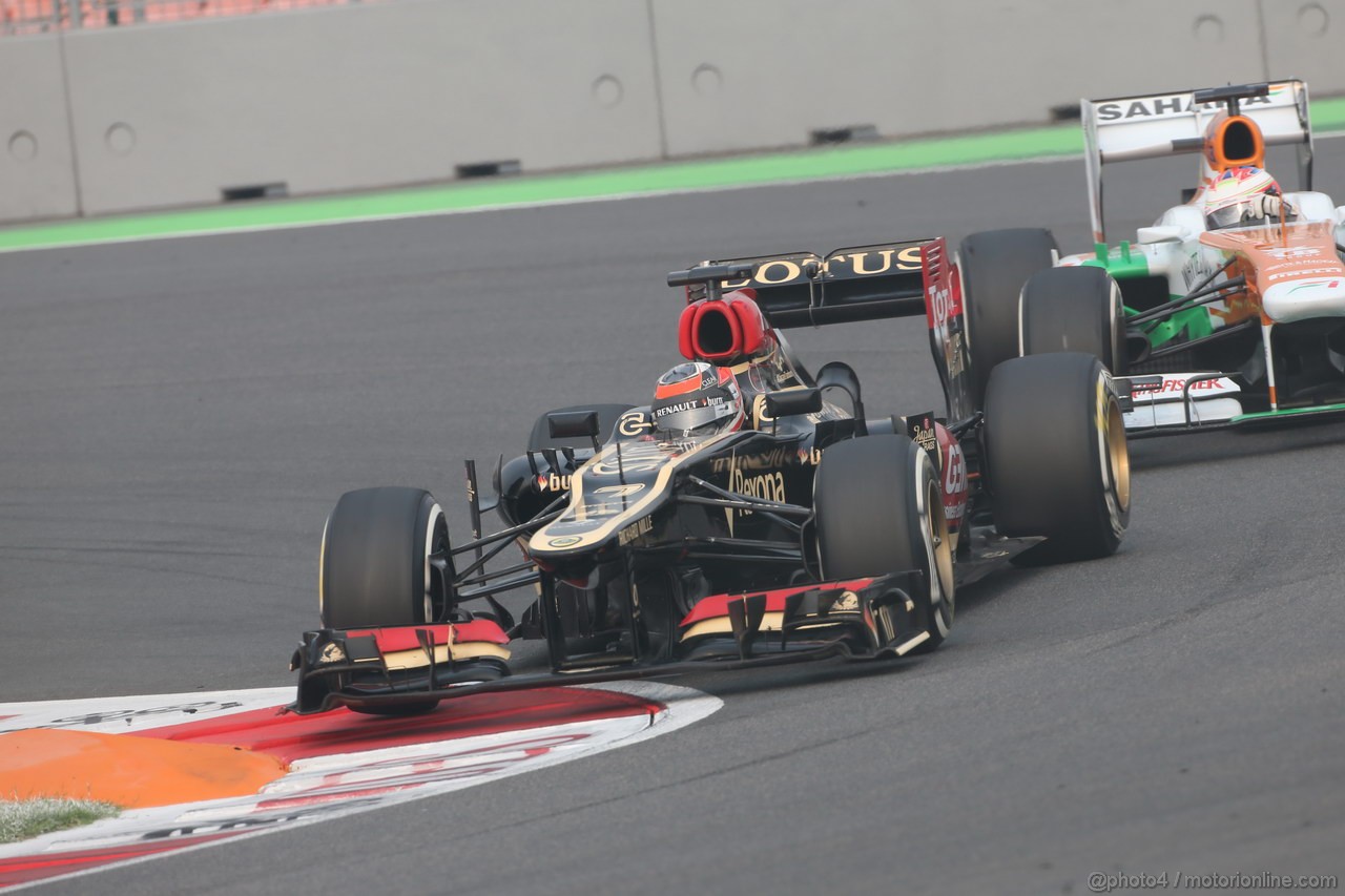 GP INDIA, 27.10.2013- Gara: Kimi Raikkonen (FIN) Lotus F1 Team E21 
