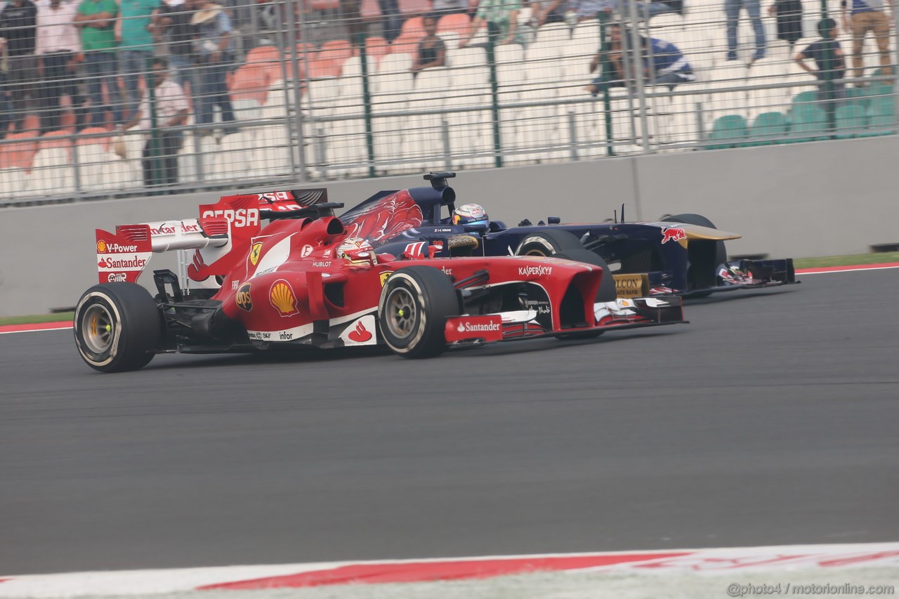 GP INDIA, 27.10.2013- Gara: Fernando Alonso (ESP) Ferrari F138 