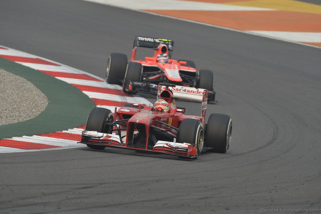 GP INDIA, 27.10.2013- Gara: Fernando Alonso (ESP) Ferrari F138 