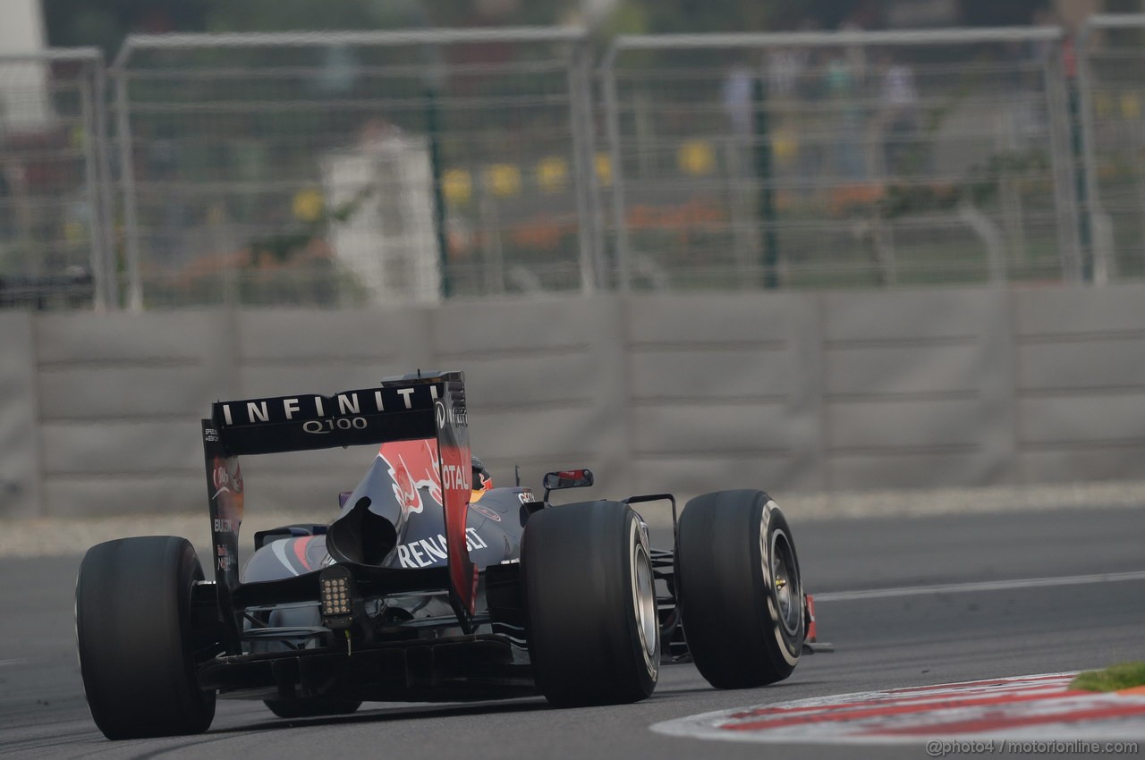 GP INDIA, 27.10.2013- Gara: Sebastian Vettel (GER) Red Bull Racing RB9 