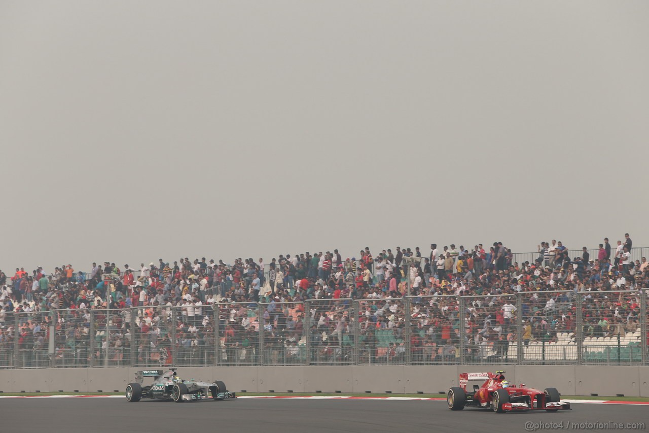 GP INDIA, 27.10.2013- Gara: Felipe Massa (BRA) Ferrari F138 