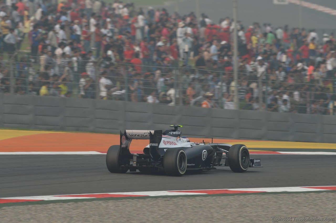 GP INDIA, 27.10.2013- Gara: Valtteri Bottas (FIN), Williams F1 Team FW35 