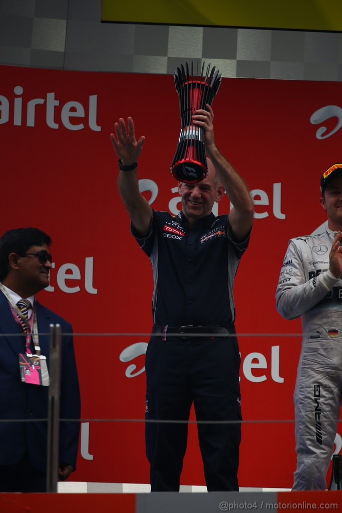 GP INDIA, 27.10.2013- Podium: Adrian Newey (GBR), Red Bull Racing , Technical Operations Director 
