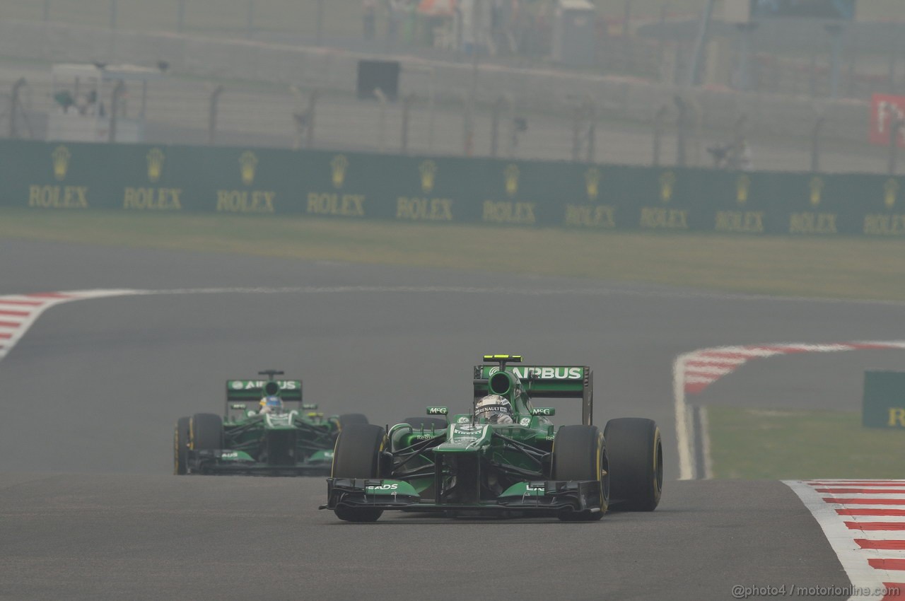 GP INDIA, 27.10.2013- Gara: Giedo Van der Garde (NED), Caterham F1 Team CT03 