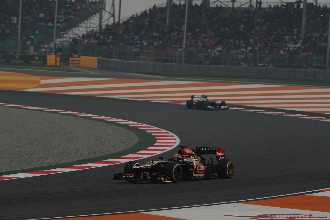 GP INDIA, 27.10.2013- Gara: Kimi Raikkonen (FIN) Lotus F1 Team E21 
