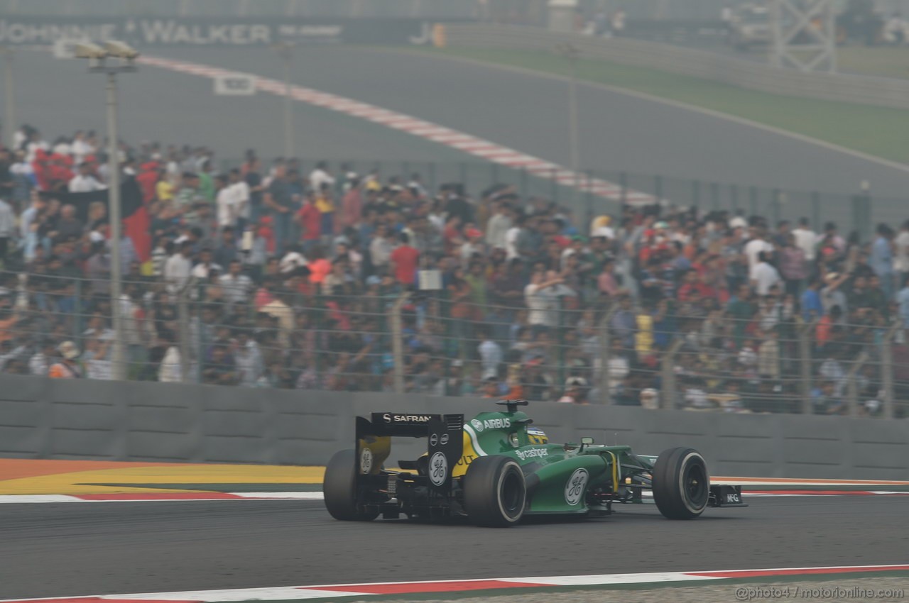 GP INDIA, 27.10.2013- Gara: Charles Pic (FRA) Caterham F1 Team CT03 