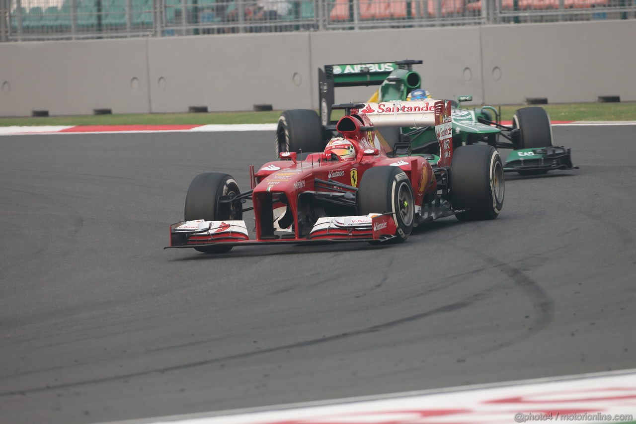 GP INDIA, 27.10.2013- Gara: Fernando Alonso (ESP) Ferrari F138 