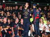 GP INDIA, 27.10.2013- Sebastian Vettel (GER) Red Bull Racing RB9 celebrates the world title
