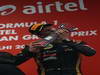 GP INDIA, 27.10.2013- Podium: Romain Grosjean (FRA) Lotus F1 Team E21 (terzo)