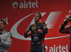 GP INDIA, 27.10.2013- Podium: Sebastian Vettel (GER) Red Bull Racing RB9 (vincitore)