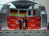 GP INDIA, 27.10.2013- Podium: Sebastian Vettel (GER) Red Bull Racing RB9 (vincitore), Nico Rosberg (GER) Mercedes AMG F1 W04 (secondo) e Romain Grosjean (FRA) Lotus F1 Team E21 (terzo) 