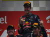 GP INDIA, 27.10.2013- Podium: Sebastian Vettel (GER) Red Bull Racing RB9 (vincitore), Nico Rosberg (GER) Mercedes AMG F1 W04 (secondo) e Romain Grosjean (FRA) Lotus F1 Team E21 (terzo) 