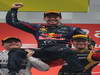 GP INDIA, 27.10.2013- Podium: Sebastian Vettel (GER) Red Bull Racing RB9 (vincitore), Nico Rosberg (GER) Mercedes AMG F1 W04 (secondo) e Romain Grosjean (FRA) Lotus F1 Team E21 (terzo) 