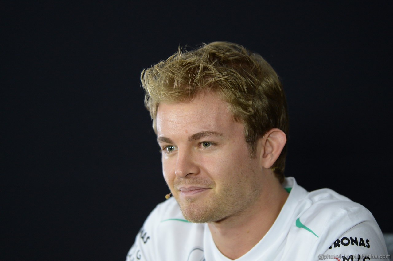 GP INDIA, 24.10.2013- Giovedi' press conference: Nico Rosberg (GER) Mercedes AMG F1 W04 