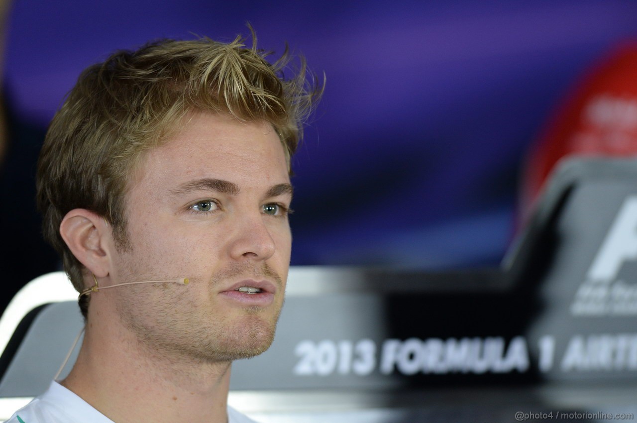 GP INDIA, 24.10.2013- Giovedi' press conference: Nico Rosberg (GER) Mercedes AMG F1 W04 