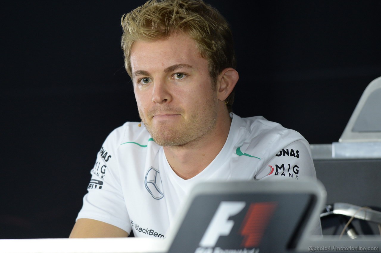 GP INDIA, 24.10.2013- Giovedi' press conference: Nico Rosberg (GER) Mercedes AMG F1 W04 