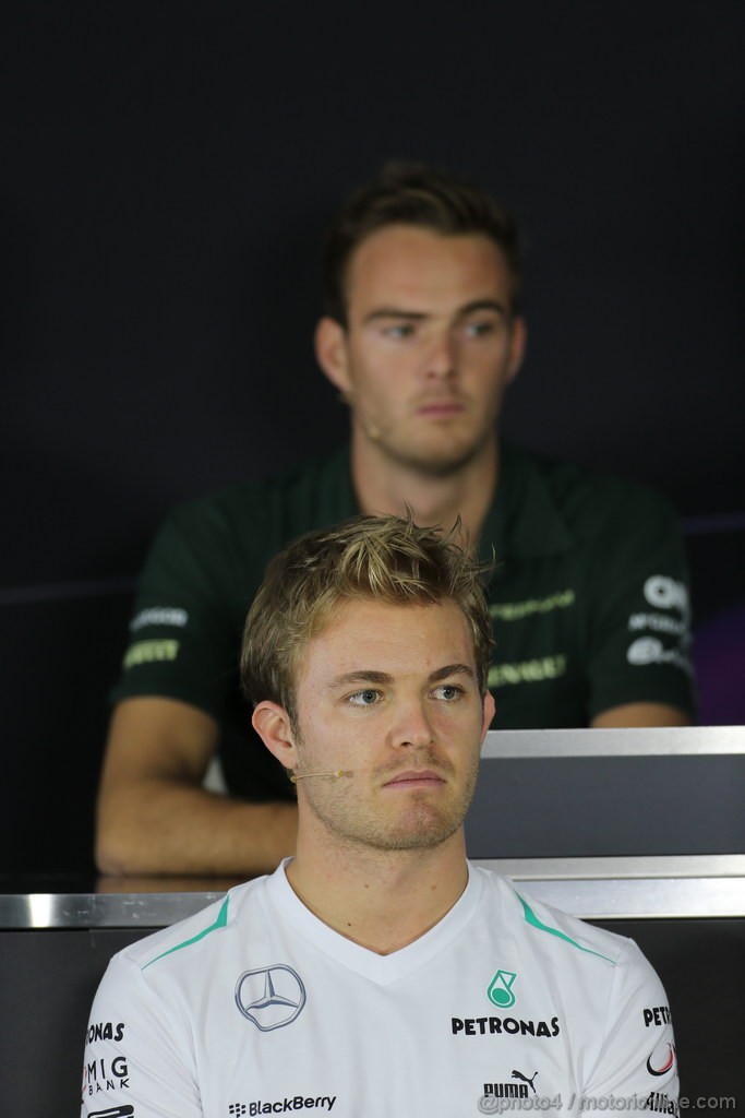 GP INDIA, 24.10.2013- Giovedi' press conference: Nico Rosberg (GER) Mercedes AMG F1 W04 