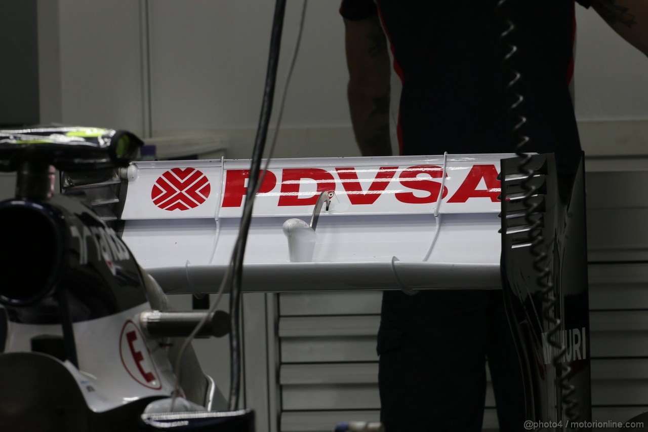 GP INDIA, 24.10.2013- Williams F1 FW35 rear wing details 