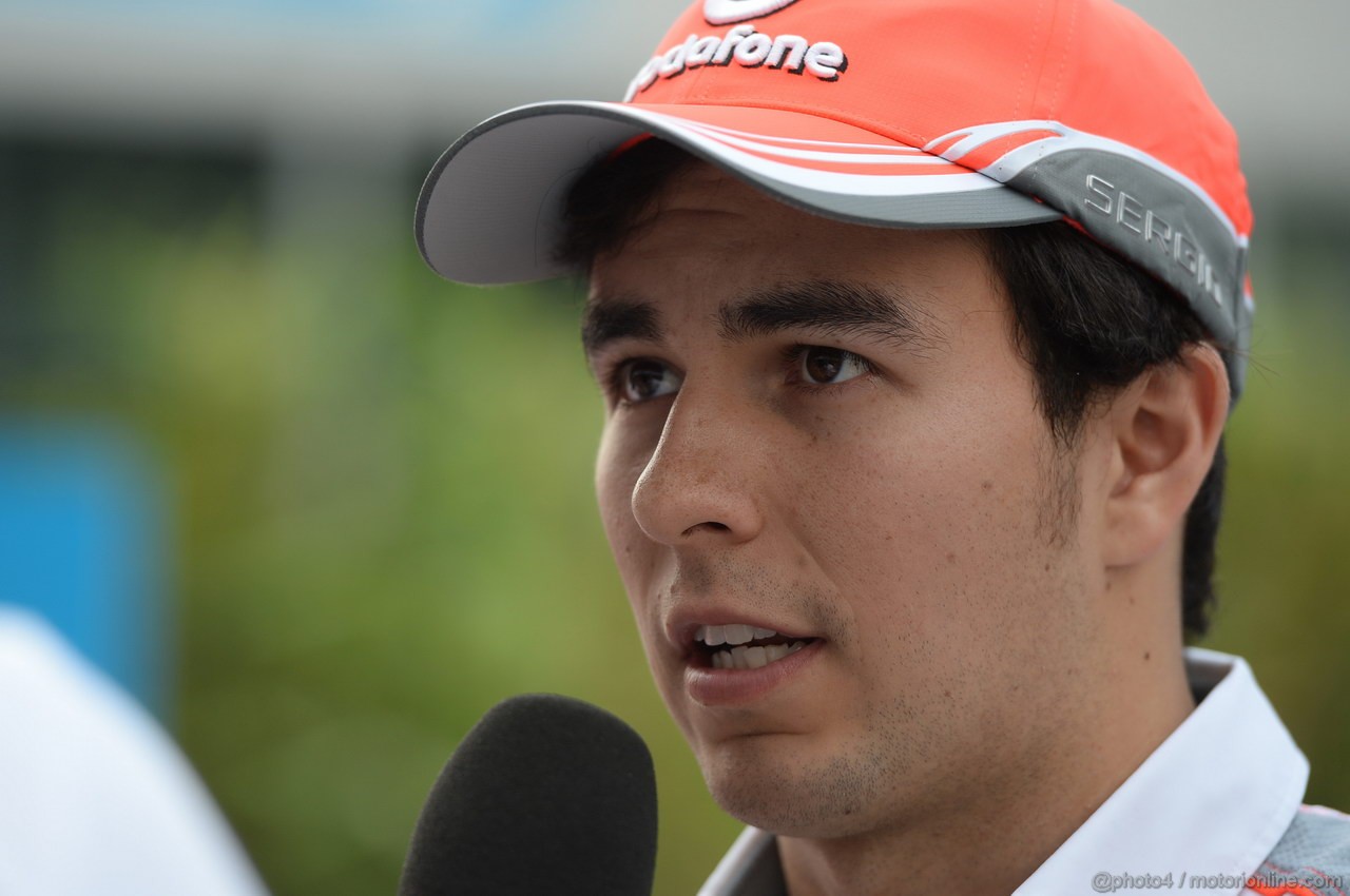 GP INDIA, 24.10.2013- Sergio Perez (MEX) McLaren MP4-28 