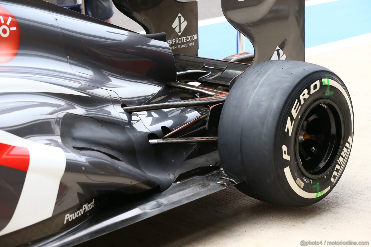 GP INDIA, 24.10.2013- Sauber F1 C32 tech details 