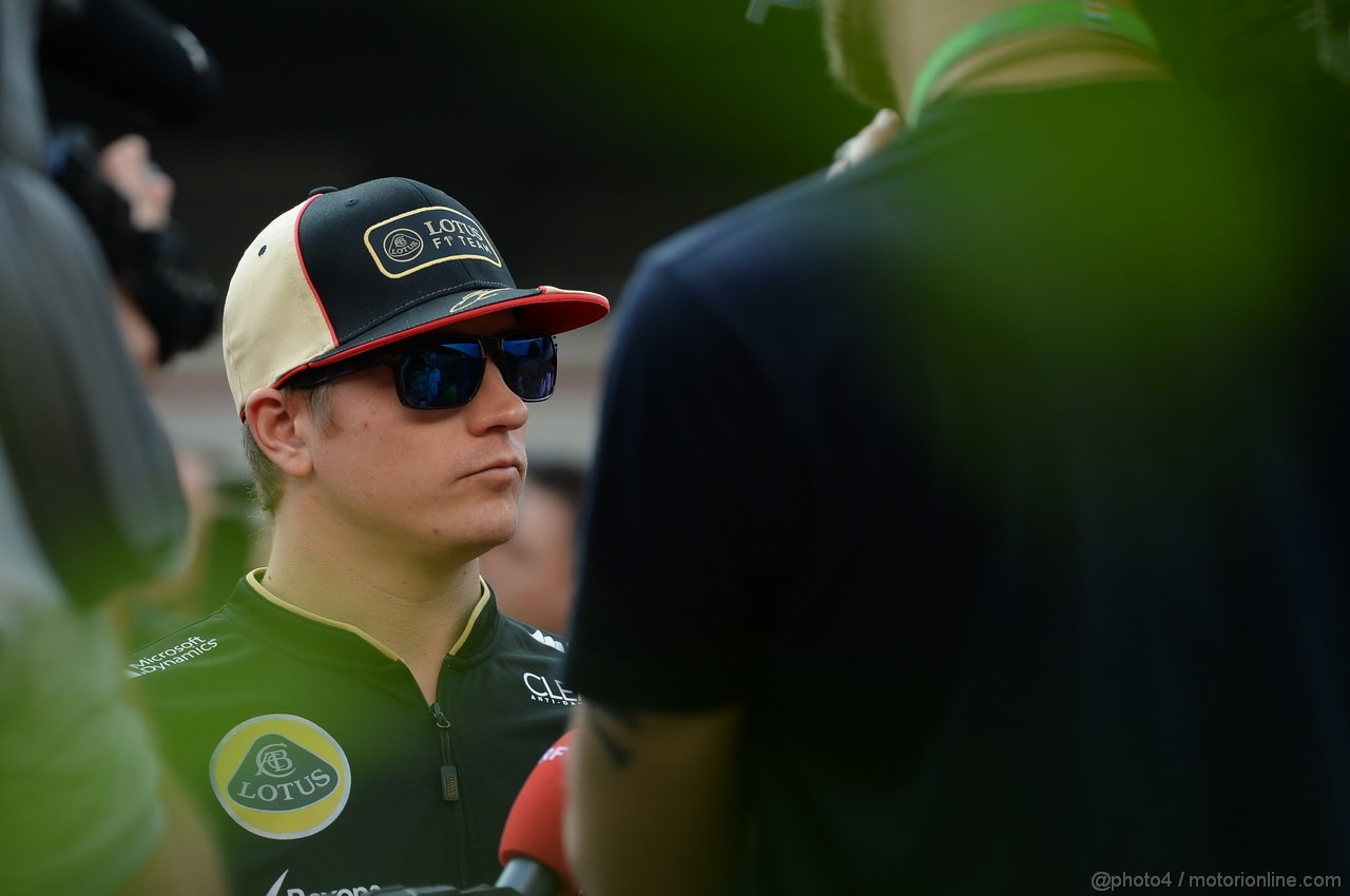 GP INDIA, 24.10.2013- Kimi Raikkonen (FIN) Lotus F1 Team E21 