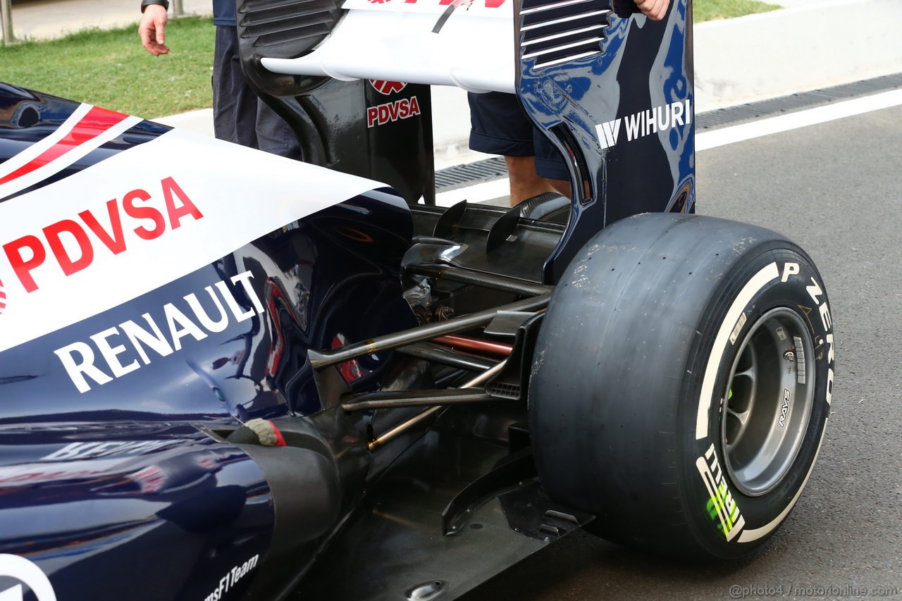 GP INDIA, 24.10.2013- Williams F1 FW35 tech details 