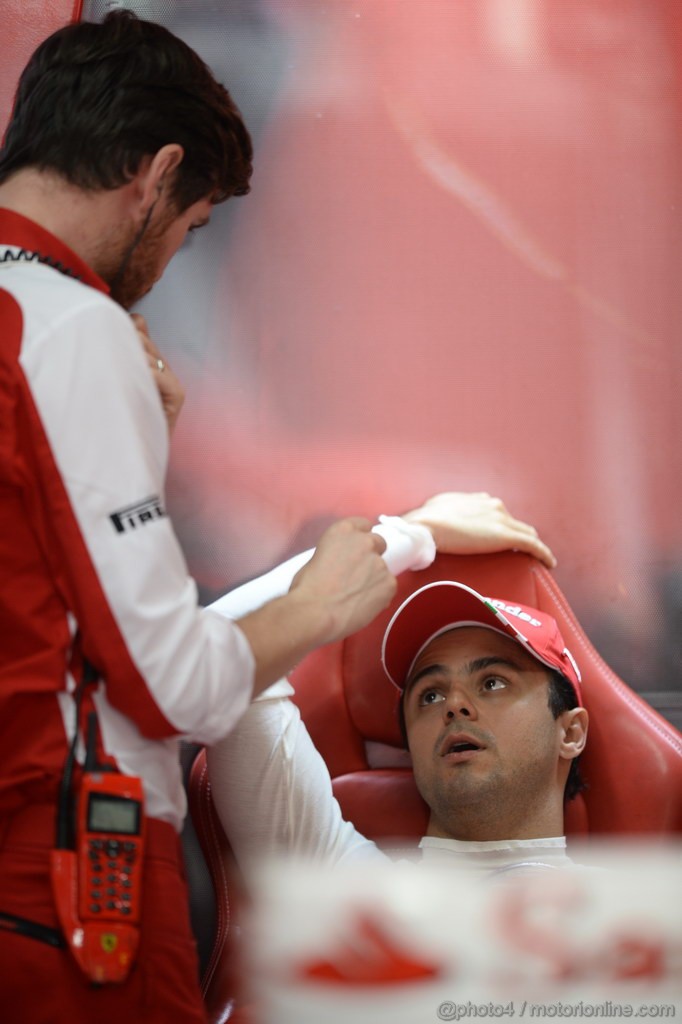 GP INDIA, 26.10.2013- Free practice 3: Felipe Massa (BRA) Ferrari F138 e Rob Smedley, (GBR), Ferrari, Track Engineer (BRA) 