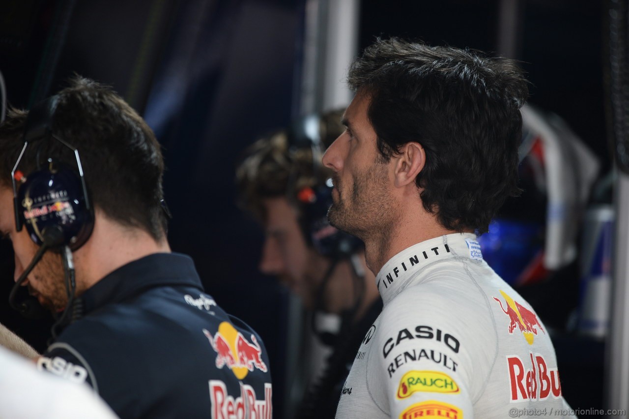 GP INDIA, 26.10.2013- Free practice 3: Mark Webber (AUS) Red Bull Racing RB9 
