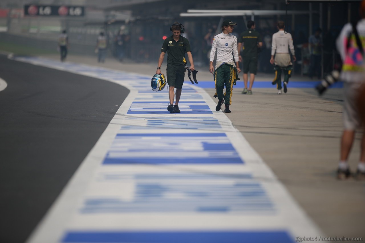 GP INDIA, 26.10.2013- Free practice 3: Charles Pic (FRA) Caterham F1 Team CT03 