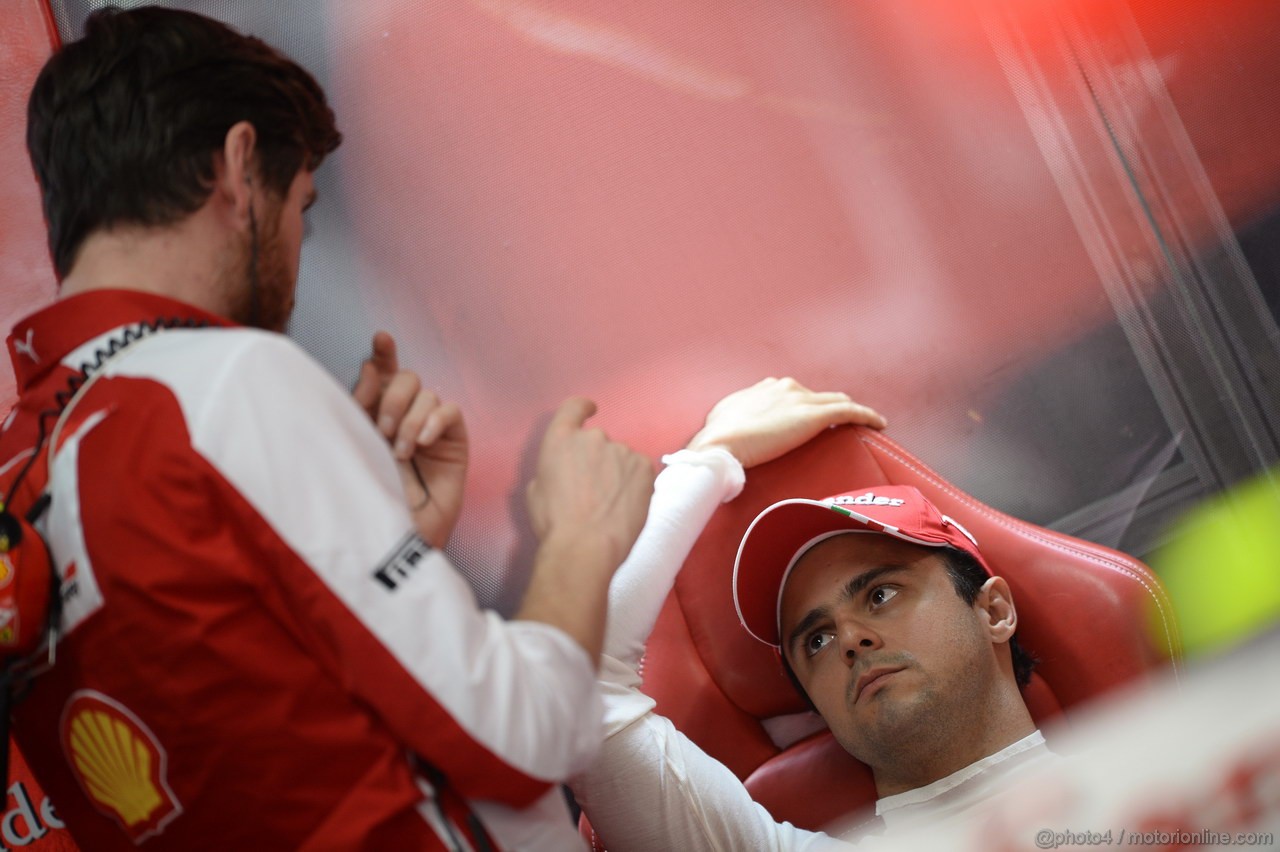 GP INDIA, 26.10.2013- Free practice 3: Felipe Massa (BRA) Ferrari F138 e Rob Smedley, (GBR), Ferrari, Track Engineer (BRA) 