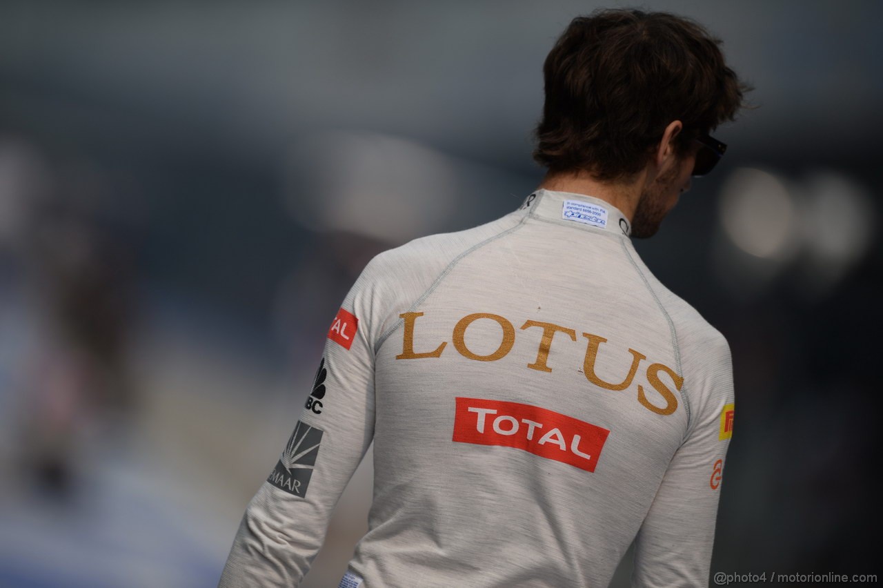 GP INDIA, 26.10.2013- Free practice 3: Romain Grosjean (FRA) Lotus F1 Team E21 