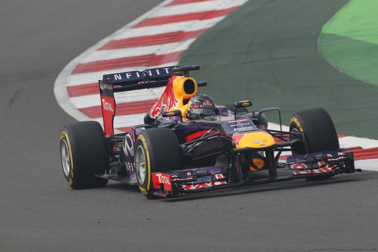GP INDIA, 26.10.2013- Free practice 3: Sebastian Vettel (GER) Red Bull Racing RB9 