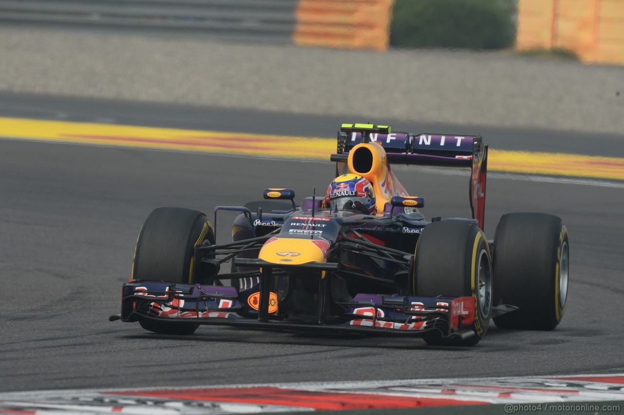 GP INDIA, 26.10.2013- Free practice 3: Mark Webber (AUS) Red Bull Racing RB9 