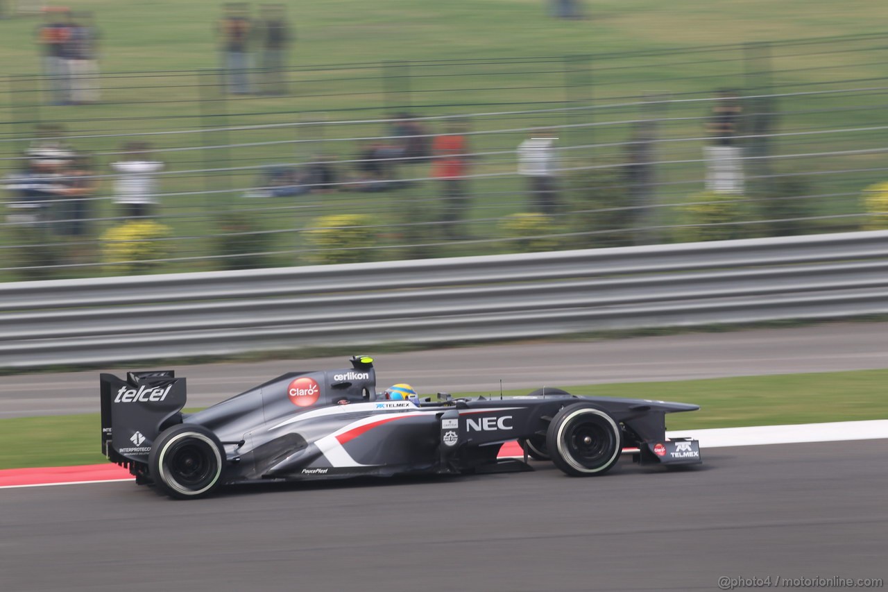GP INDIA, 26.10.2013- Free practice 3: Esteban Gutierrez (MEX), Sauber F1 Team C32 