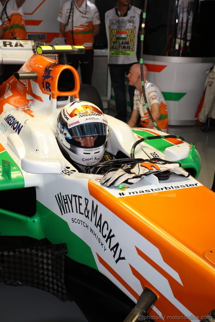 GP INDIA, 26.10.2013- Free practice 3: Adrian Sutil (GER), Sahara Force India F1 Team VJM06 