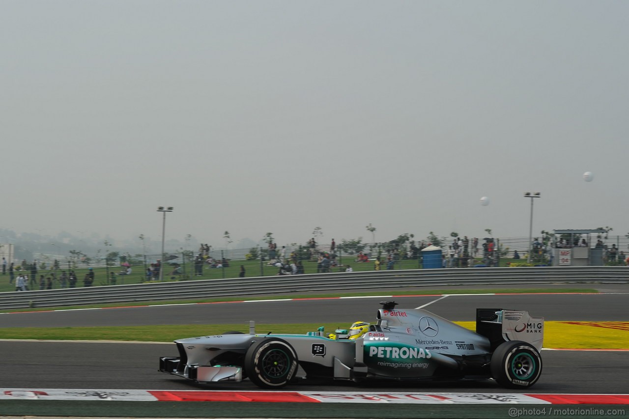 GP INDIA, 26.10.2013- Free practice 3: Nico Rosberg (GER) Mercedes AMG F1 W04 