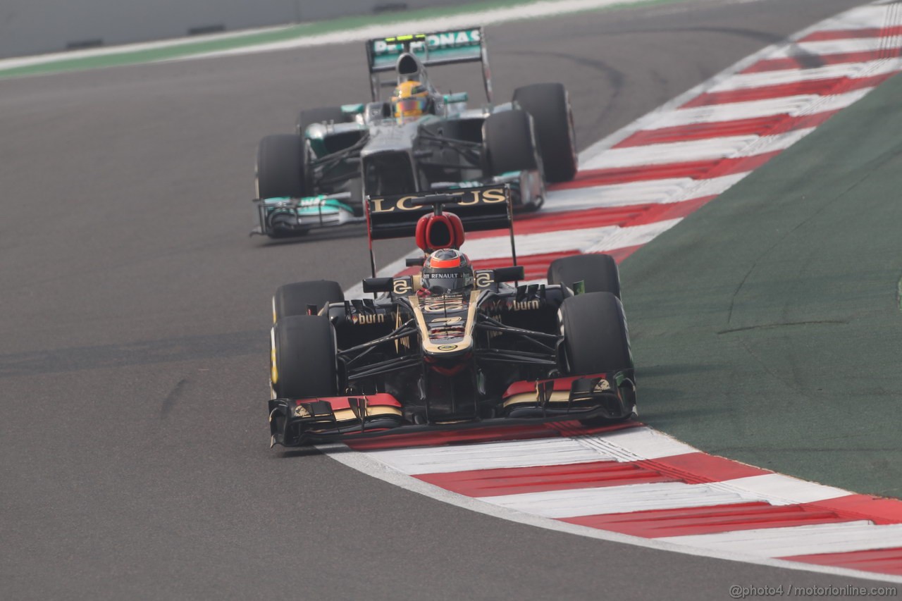 GP INDIA, 26.10.2013- Free practice 3: Kimi Raikkonen (FIN) Lotus F1 Team E21 