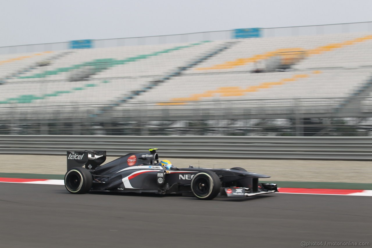 GP INDIA, 26.10.2013- Free practice 3: Esteban Gutierrez (MEX), Sauber F1 Team C32 