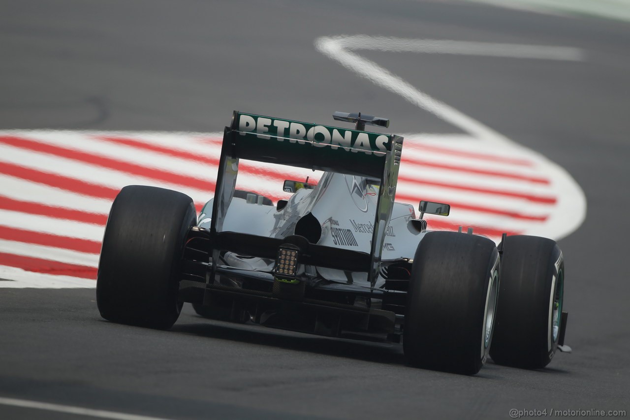 GP INDIA, 26.10.2013- Free practice 3: Nico Rosberg (GER) Mercedes AMG F1 W04 