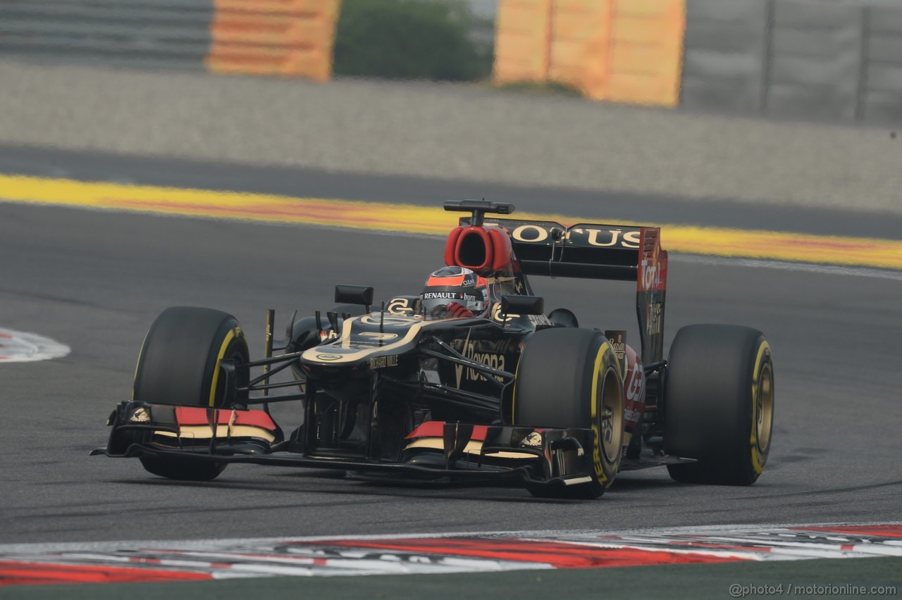 GP INDIA, 26.10.2013- Free practice 3: Kimi Raikkonen (FIN) Lotus F1 Team E21 