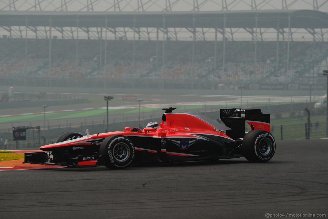 GP INDIA, 26.10.2013- Free practice 3: Jules Bianchi (FRA) Marussia F1 Team MR02 