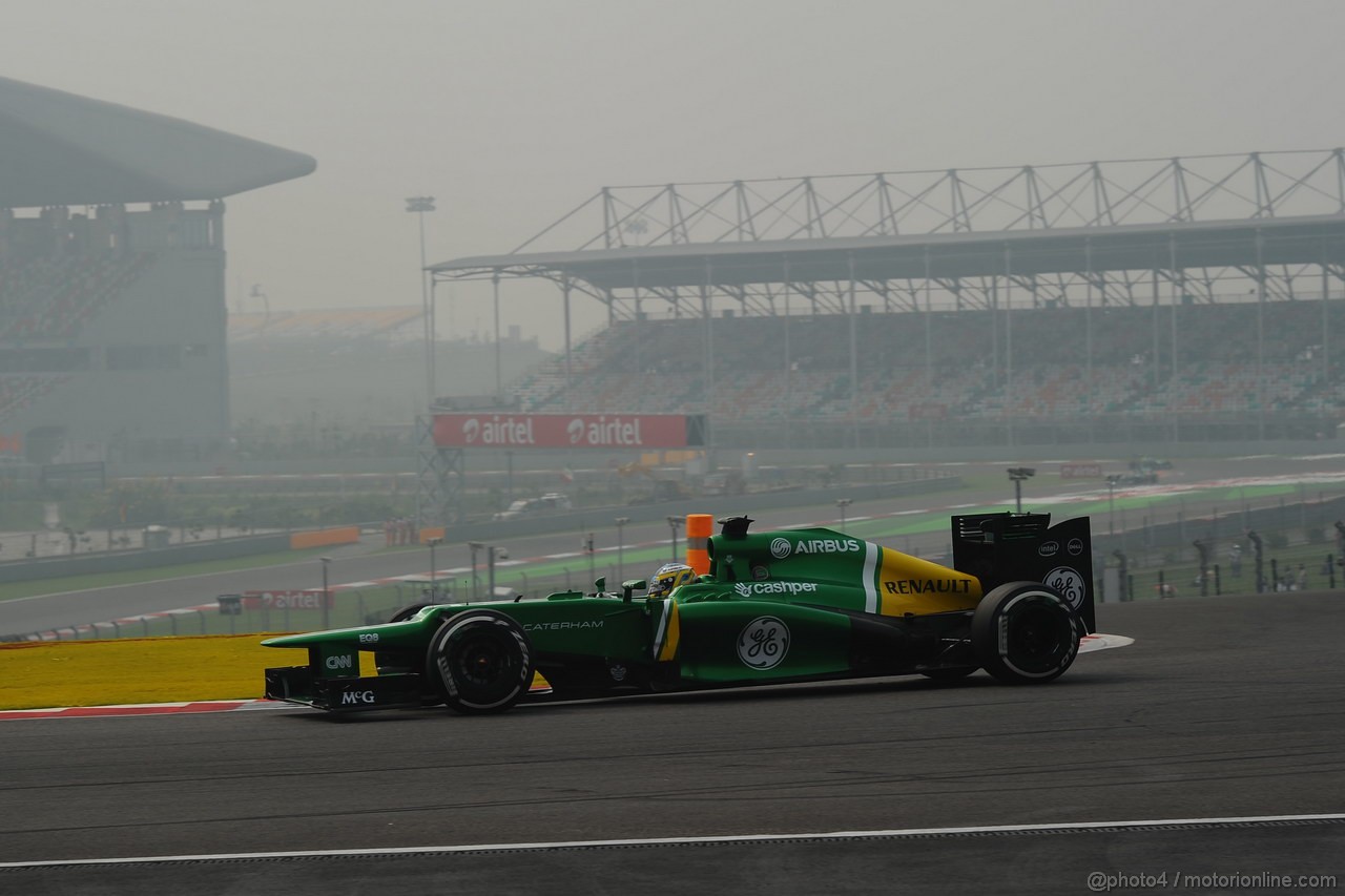 GP INDIA, 26.10.2013- Free practice 3: Charles Pic (FRA) Caterham F1 Team CT03 
