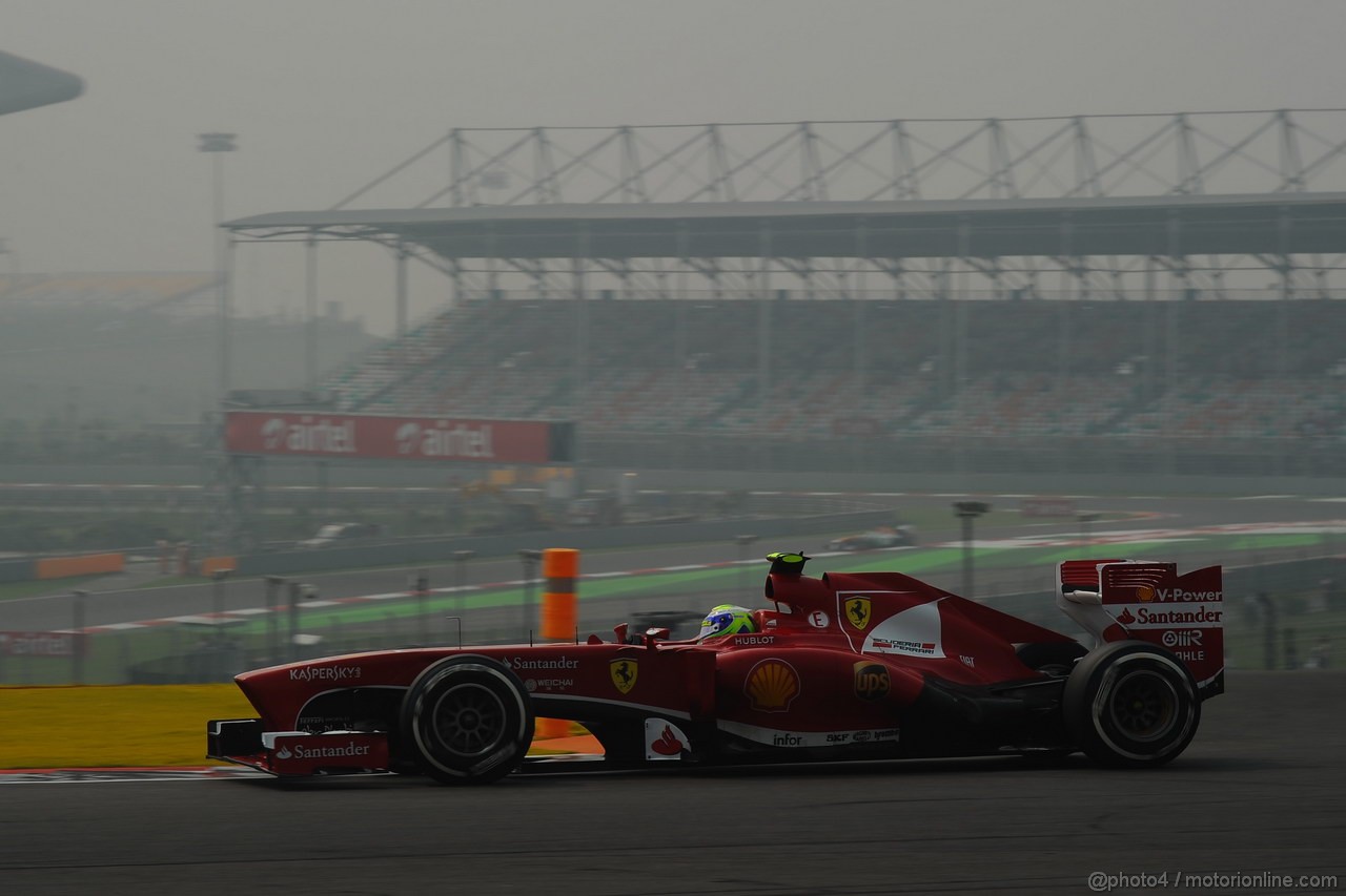 GP INDIA, 26.10.2013- Free practice 3: Felipe Massa (BRA) Ferrari F138 