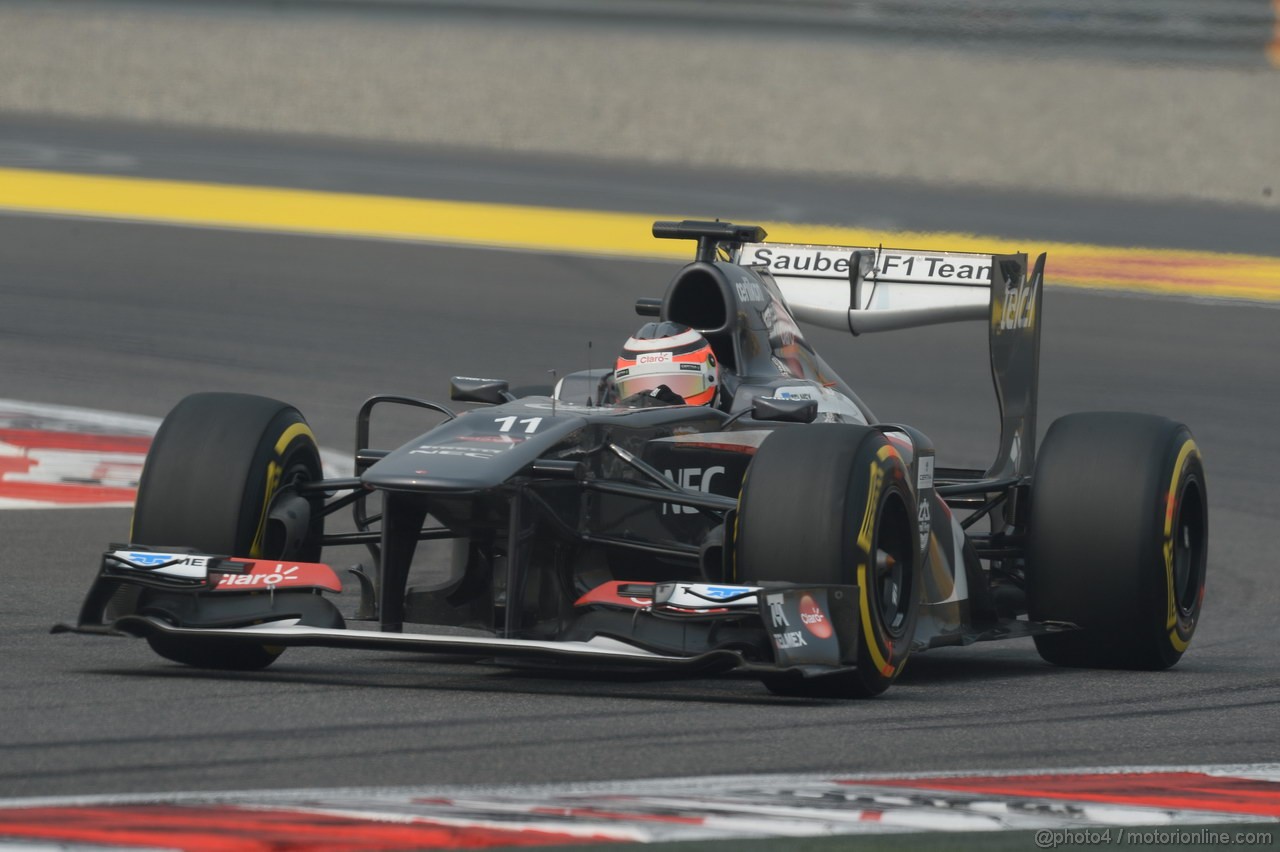GP INDIA, 26.10.2013- Free practice 3: Nico Hulkenberg (GER) Sauber F1 Team C32 