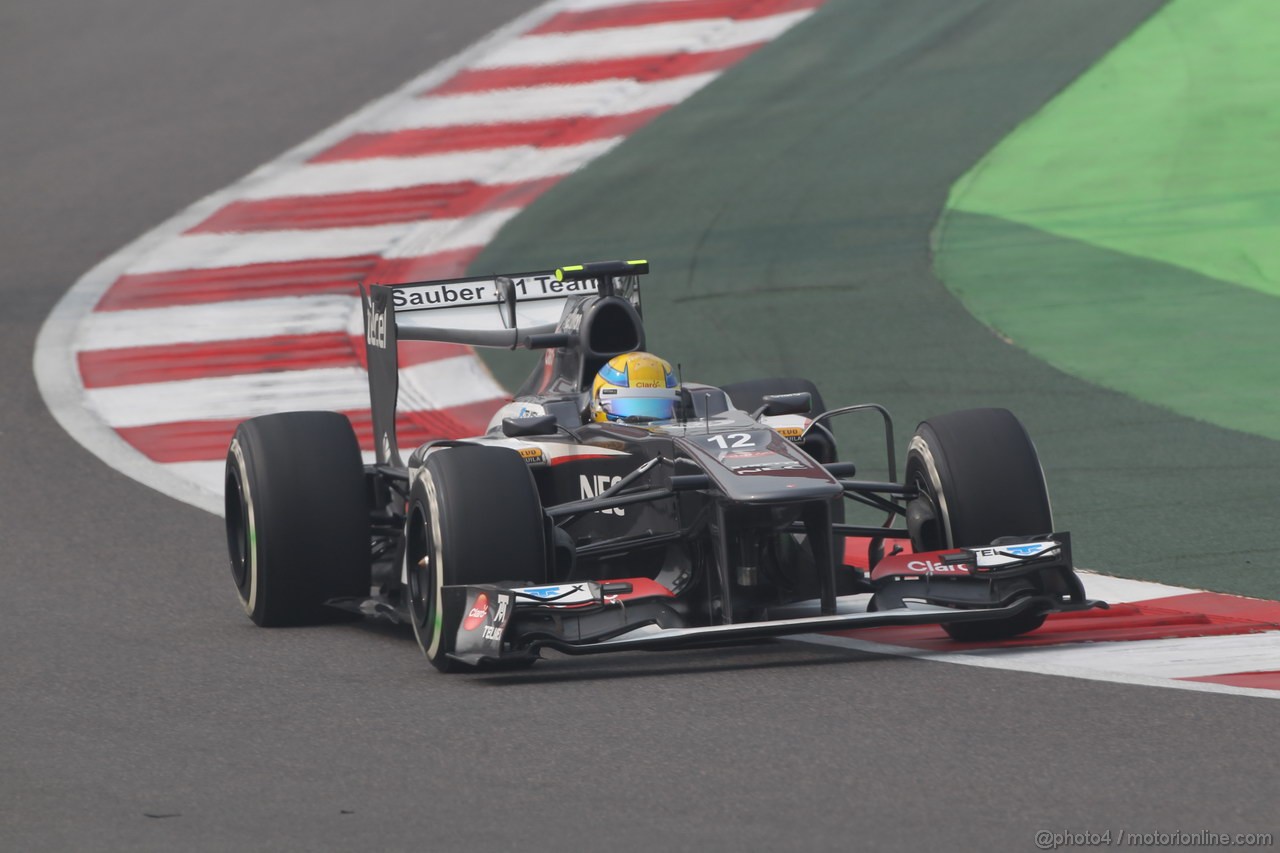 GP INDIA, 26.10.2013- Free practice 3: Esteban Gutierrez (MEX), Sauber F1 Team C32 