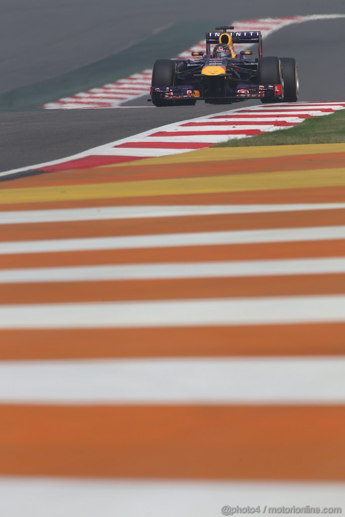 GP INDIA, 26.10.2013- Free practice 3: Sebastian Vettel (GER) Red Bull Racing RB9 